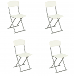 Chaise pliante - Lot de 4 -...
