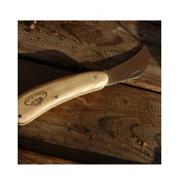 Couteau serpette - L 2 x l 3,3 x H 17,8 cm - Acier inoxydable