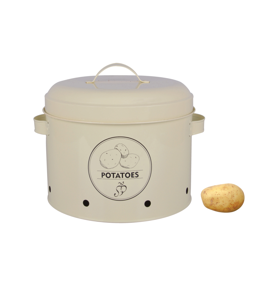 Boîte à conserver pommes de terre - L 23,3 x l 27,5 x H 21 cm - Acier