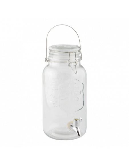 Distributeur à boisson 3,6 L - L 20,5 x l 14,8 x H 31 cm - Verre