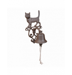 Cloche d'entrée - L 13,2 x l 14,3 x H 24,2 cm - Petit Chat