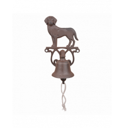 Cloche d'entrée - L 13,2 x l 14,3 x H 24,9 cm - Petit Chien