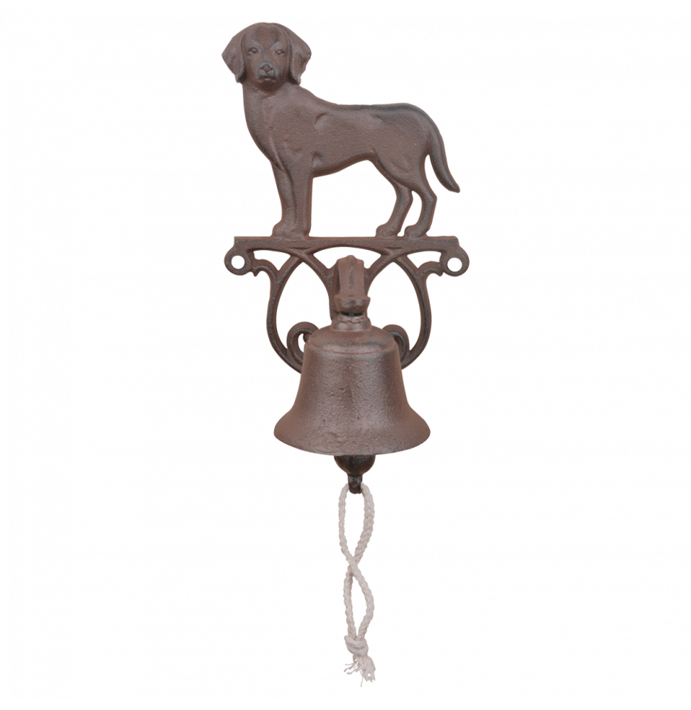 Cloche d'entrée - L 13,2 x l 14,3 x H 24,9 cm - Petit Chien