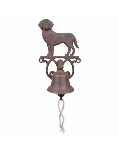 Cloche d'entrée - L 13,2 x l 14,3 x H 24,9 cm - Petit Chien