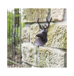 Cloche d'entrée - L 14,5 x l 22 x H 27 cm - Cerf