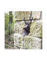 Cloche d'entrée - L 14,5 x l 22 x H 27 cm - Cerf