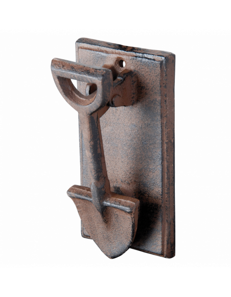 Heurtoir de porte - L 5,5 x l 8,4 x H 16,2 cm - Marron