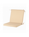Coussin de chaise - L 92 x l 49,5 x H 5,7 cm - Crème
