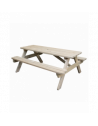 Table de pique-nique - L 180 x l 151 x H 69,8 cm - Naturel