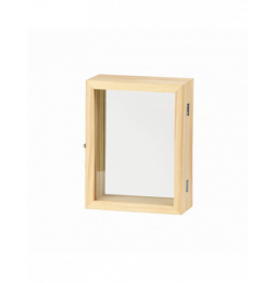 Cadre double face - L 6,7 x l 15,5 x H 19 cm - Bois de pin