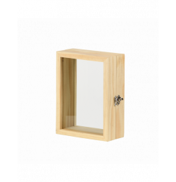 Cadre double face - L 6,7 x l 15,5 x H 19 cm - Bois de pin