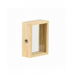 Cadre double face - L 6,7 x l 15,5 x H 19 cm - Bois de pin