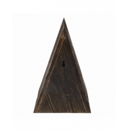 Nichoir en tente - L 16,3 x l 18,2 x H 27,5 cm - Marron