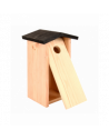 Nichoir à mésange charbonnière - L 13,7 x l 17 x H 28,3 cm - Noir