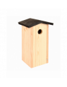 Nichoir à mésange charbonnière - L 13,7 x l 17 x H 28,3 cm - Noir