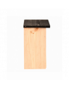 Nichoir à mésange charbonnière - L 13,7 x l 17 x H 28,3 cm - Noir