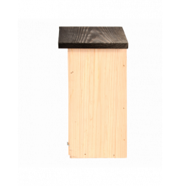 Nichoir à mésange charbonnière - L 13,7 x l 17 x H 28,3 cm - Noir