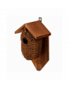Nichoir en fibres de coco - L 10,2 x l 15,2 x H 26,2 cm - Marron