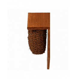 Nichoir en fibres de coco - L 10,2 x l 15,2 x H 26,2 cm - Marron