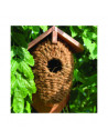 Nichoir en fibres de coco - L 10,2 x l 15,2 x H 26,2 cm - Marron