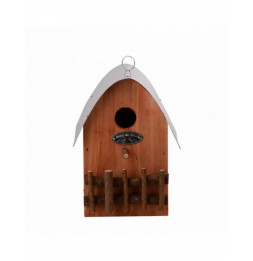 Nichoir ornemental - L 22,2 x l 15 x H 20 cm - Bois de pin - Livraison aléatoire