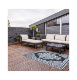 Tapis de jardin réversible - L 186 x l 119,5 x H 0,3 cm - Perse