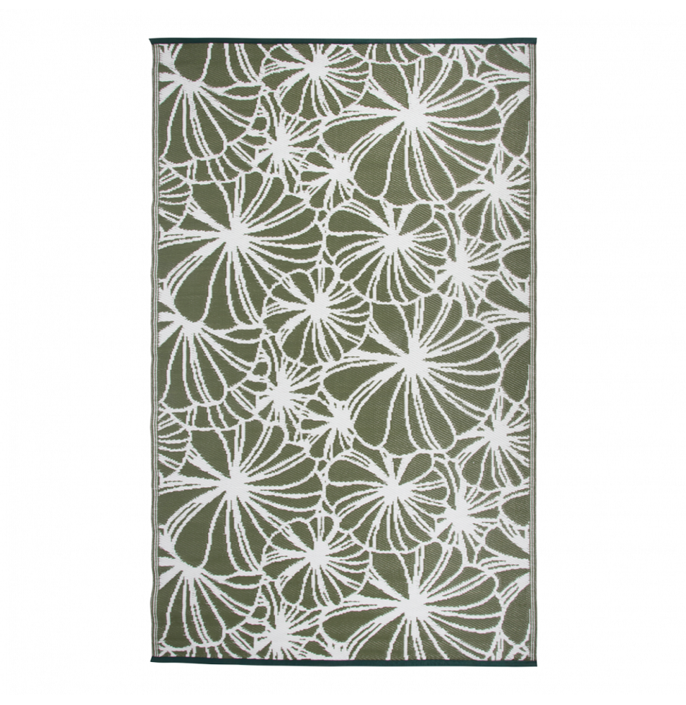 Tapis de jardin révesible - L 241 x l 151,5 cm - Floral