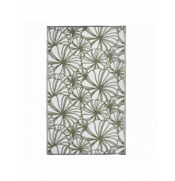 Tapis de jardin révesible - L 241 x l 151,5 cm - Floral