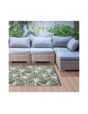 Tapis de jardin révesible - L 241 x l 151,5 cm - Floral