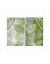 Tapis de jardin réversible - L 241 x l 151,5 cm - Jungle - Vert