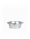 Bassine ronde - L 36,3 x l 42,5 x H 13,2 - Zinc