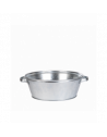 Bassine ronde - L 40 x l 45,5 x H 14,2 cm - Zinc