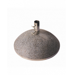 Pied de parasol granit - L 50 x l 50 x H 30 cm - Gris