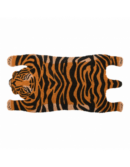 Paillasson en fibres de coco -L 37,5 x l 74,5 cm -Tigre