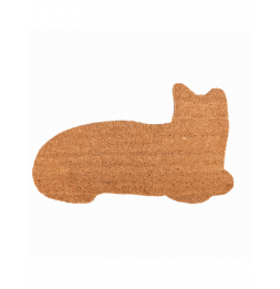 Paillasson en fibres de coco - L 43 x l 74,5 cm - Chat