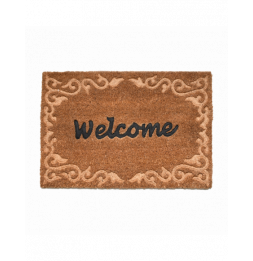 Paillasson en relief - L 40,3 x l 59,4 cm - Welcome