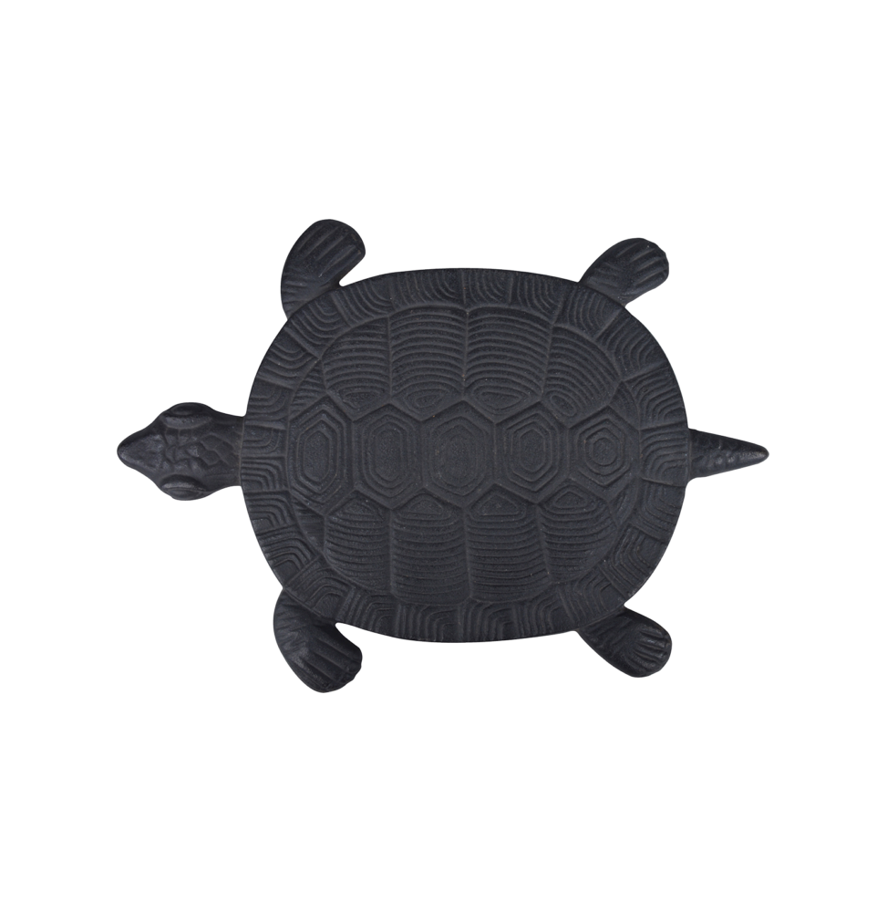 Pas japonais tortue - L 23 x l 32,2 x H 1,8 cm - Noir