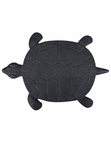 Pas japonais tortue - L 23 x l 32,2 x H 1,8 cm - Noir