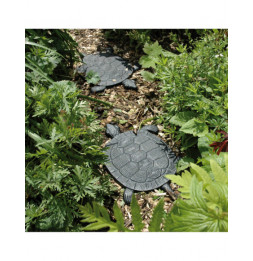 Pas japonais tortue - L 23 x l 32,2 x H 1,8 cm - Noir