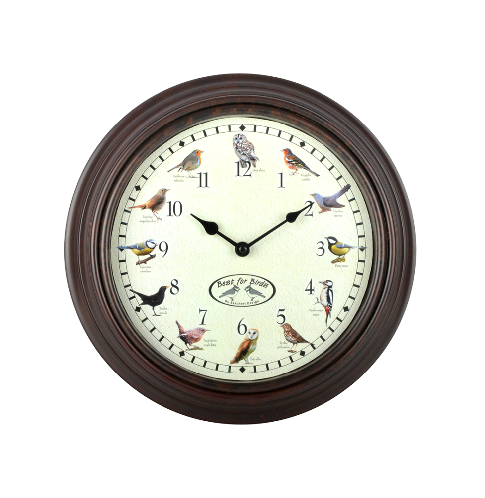 Horloge murale - Chants oiseaux - D 30,1 cm x H 4,5 cm