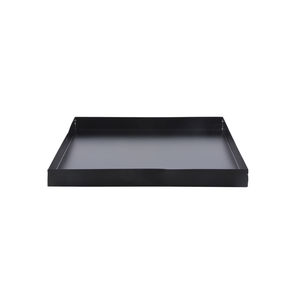 Plateau cendre pour brasero - L 32 x l 32 cm x H 3 cm - Noir