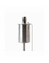 Lampe à huile sur pied en acier inoxydable - D 7,8 cm x H 115,5 cm