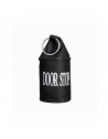 Cale-porte avec anneau - D 13 cm x H 28,5 cm - Noir