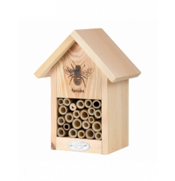 Abri à abeilles en bois - Silhouette - L 12,2 cm x l 16,9 cm x H 22,9 cm