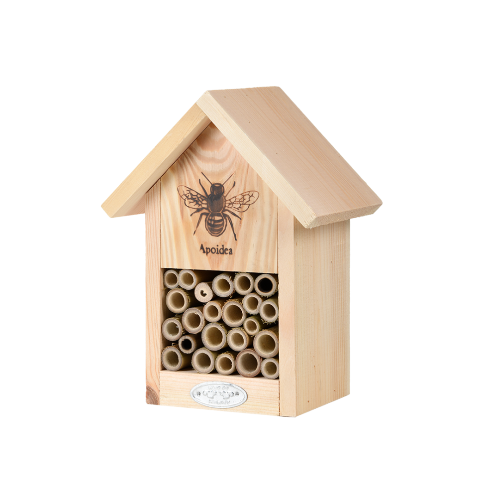 Abri à abeilles en bois - Silhouette - L 12,2 cm x l 16,9 cm x H 22,9 cm