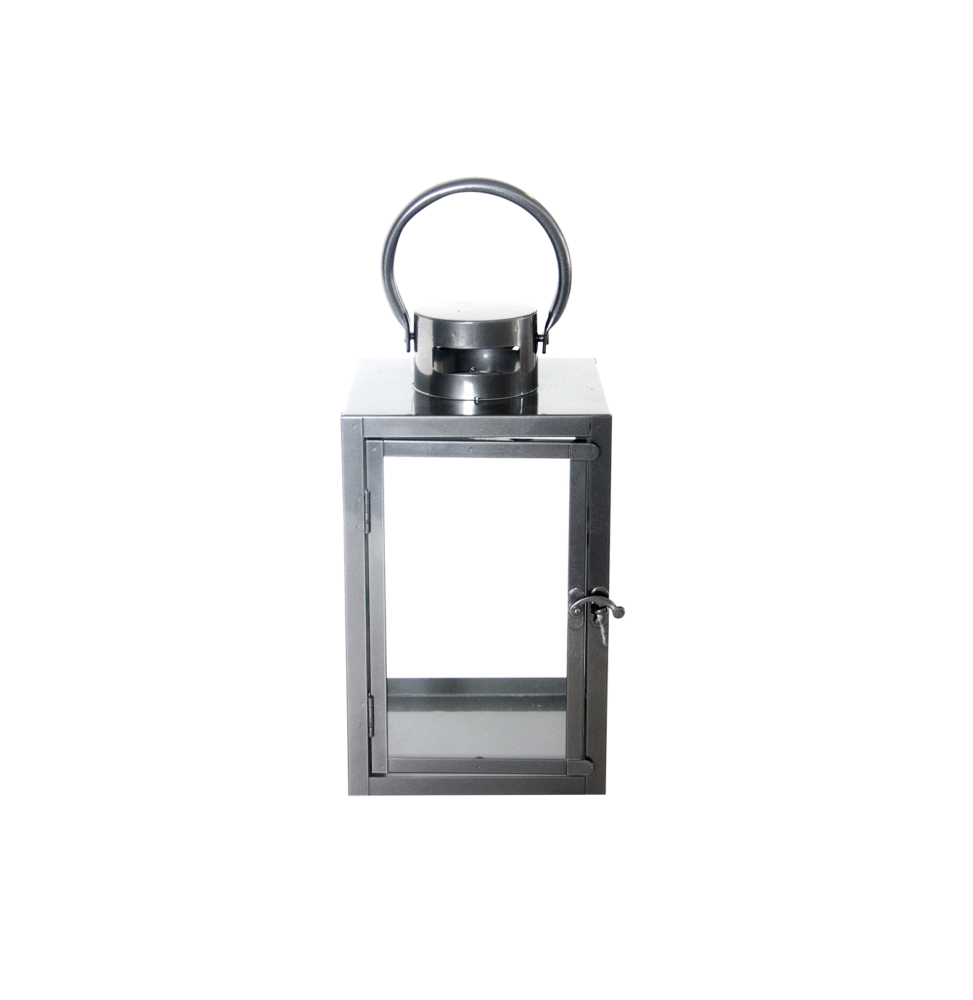 Lanterne M - D 16,1 cm x H 28 cm - Gris anthracite