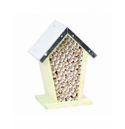 Maison à abeilles - L 12 cm x l 15 cm x H 21,8 cm