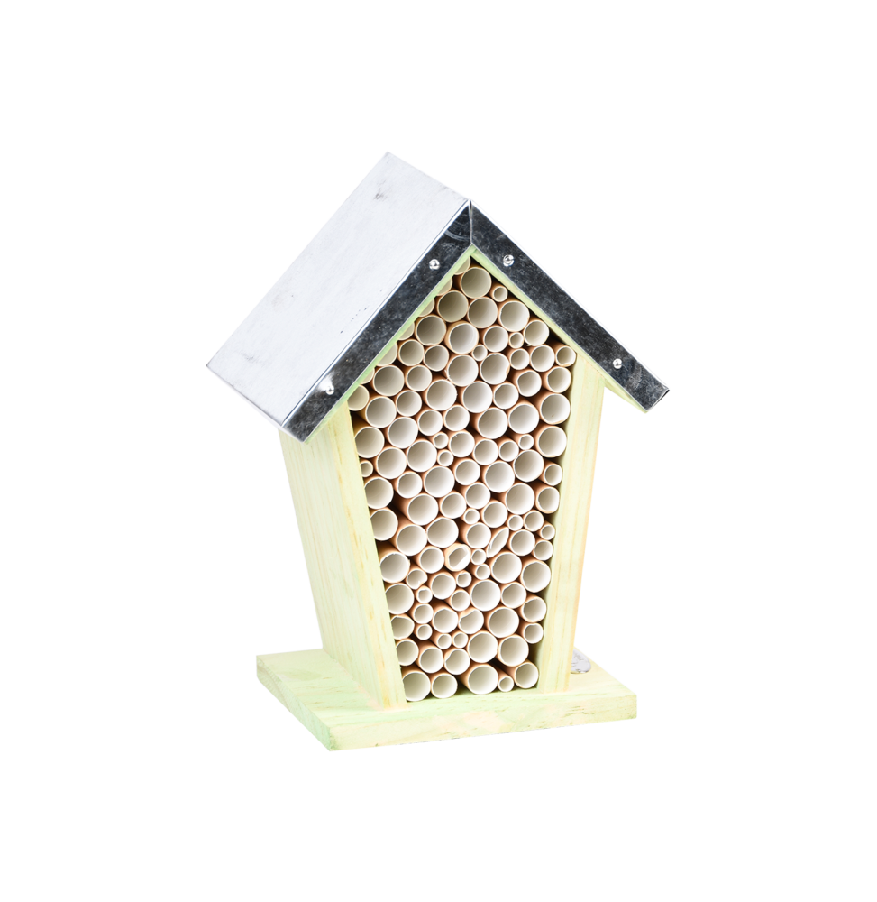 Maison à abeilles - L 12 cm x l 15 cm x H 21,8 cm