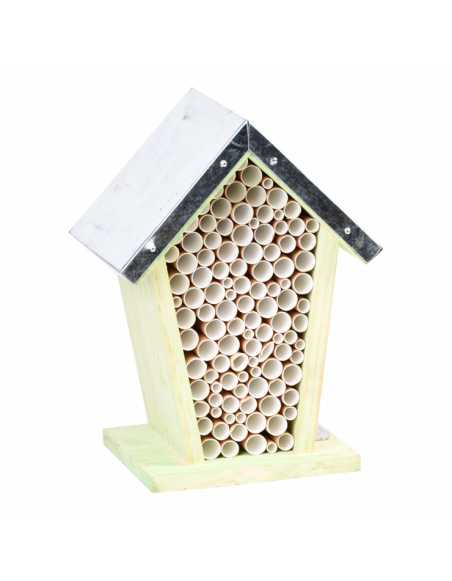 Maison à abeilles - L 12 cm x l 15 cm x H 21,8 cm