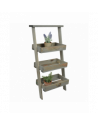 Etagère à plantes murale - L 34 x l 35,8 x H 73 cm - Gris